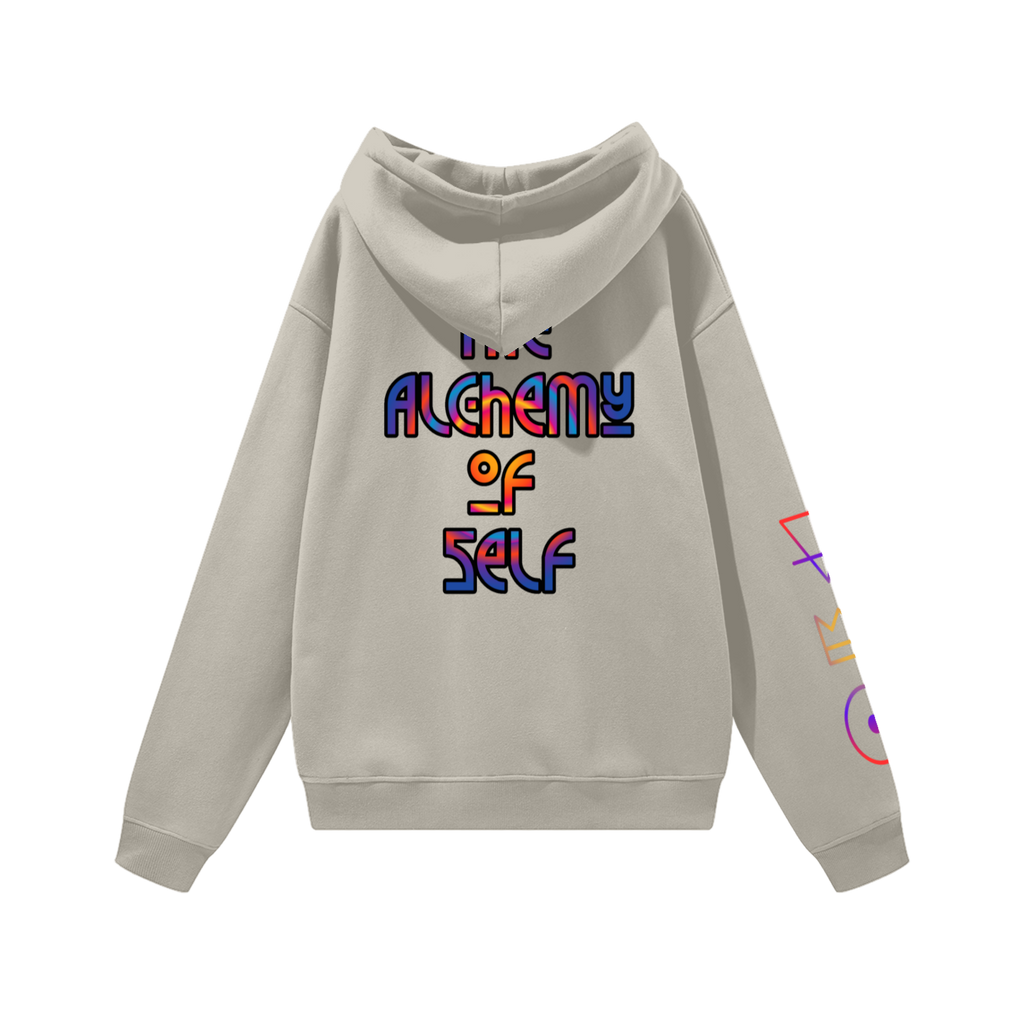 345GSM Men’s Lightweight Fleece Hoodie apricot