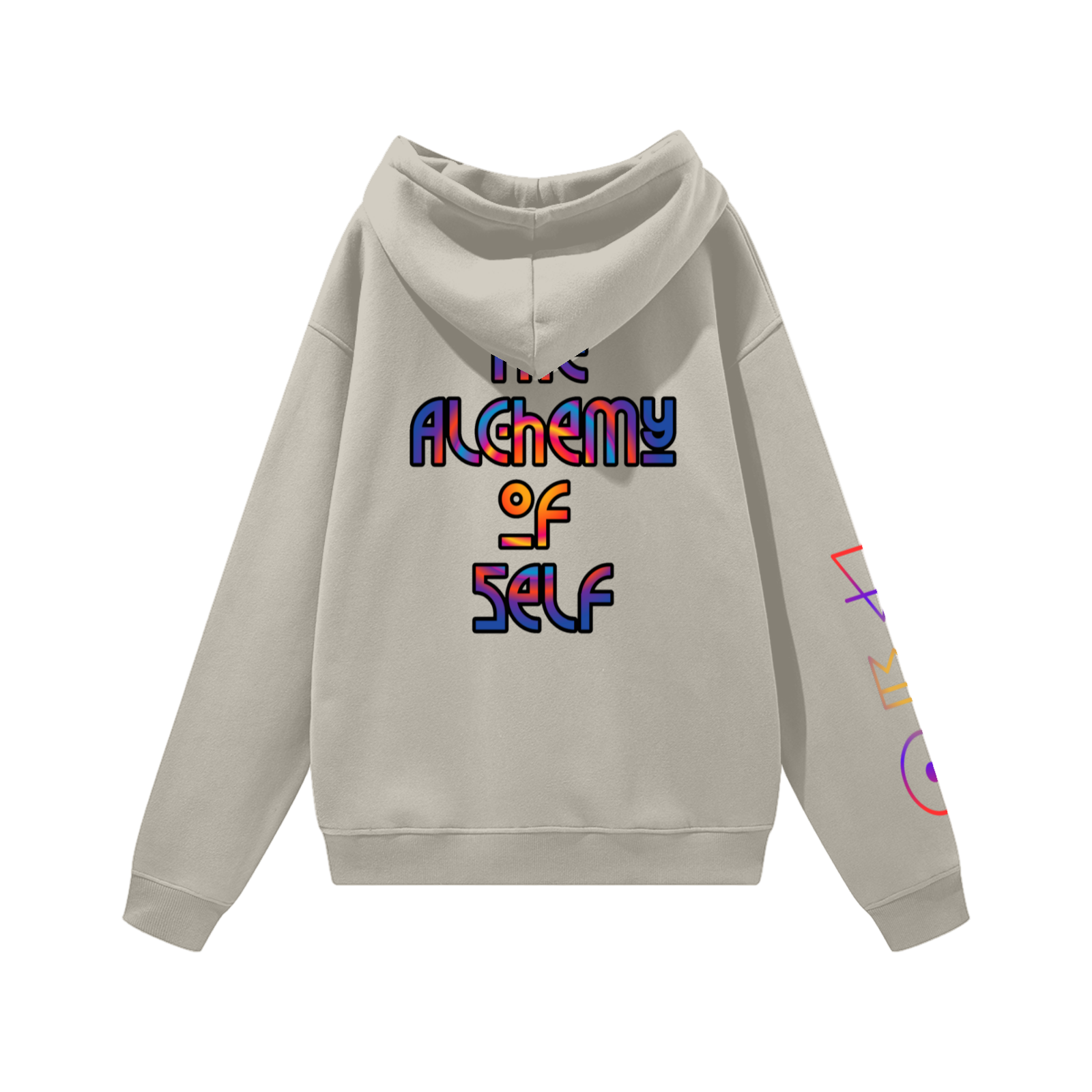 345GSM Men’s Lightweight Fleece Hoodie apricot